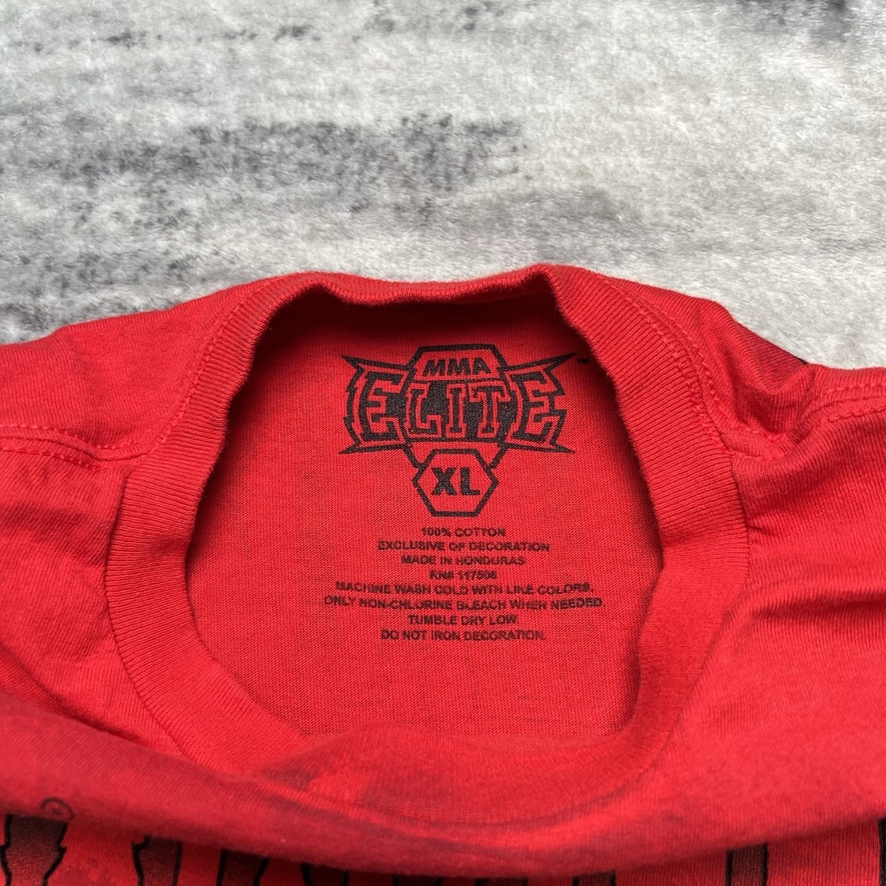 Y2K MMA Elite Revolution Live Free T-Shirt Size XL Felt Grunge Skater Goth - Picture 2 of 5